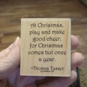 For Christmas Comes But Once A Year Rubber Stamp